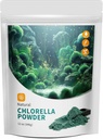 Chlorella Powder Natural med 12 oz - Chlorophyll Powder, Understøtter immunsystem & leverfunktion, Hold unge, Vegan, Rich i Vegan Protein og Vitamin.