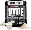 PROSUPPS Mr. Hyde Max Pump Pre Workout Powder - Stim- Free Preworkout Understøtter blodgennemstrømning, Muskel Volume & Endurance - Coffeine- Free Nitro Oxide Gym & Fitness Kosttilskud (Unflavored, 20 Servere)