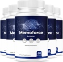 (5 Pack) Memoforce Brain Supplement - officielle Memoforce Premium Formel piller, Advanced Support Memo Brain Supplement for Wellness & Samlet sundhed, Memoforce Anmeldelser, 300 kapsler til 5 måneder