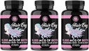 Angry Supplements Hår Envy 10.000 mcg Biotin + Keratin, Grow + Hydrate Hår, Styrke Thicken Nails, Clear & Nourish Skin - Hjælp skadede snurrende hår, (3-flasker)