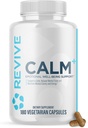 Revive MD Calm, Emotional Well-Being Support Supplement - Stress Management for Men & Women - Mood Enhancement Supplement Promotes Relaxation with L-Theanine, GABA & 5-HTP (180 Capsules, 30 Servings)