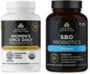 Ancient Nutrition Regenerative Organic Certified Probiotics, Women 's Once Daily, 30 Count + SBO Probiotics, Ultimate, 60 Count