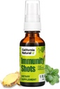 California Natural Immunity Shots 1oz Flaske, Organic Ginger Root, Oregano Oil - Potent & Pure immunsystem Booster - Immunsystemet Support & Wellness Shot (pakke med 1)