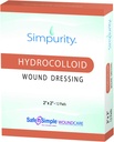 Simpurity Hydrocolloid Wound Dressing, 2" x 2", Box of 12 – Wound Care Dressing