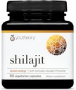 Youtheory Shilajit - 500 mg Shilajit Capsules - Energy Supplement - Shilajit Supports Stamina & Endurance - Pure Himalayan Shilajit - Gluten, Dairy & Soy Free - 60 Vegetarian Capsules