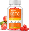 Advanced Keto ACV Gummies - Sugar- Free Gluten Free Pro Active Apple Cider Vinciate Supplement for Mænd Kvinder (1000MG)