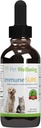Pet Wellbeing immun Sikker for hunde - understøtter normale immunforsvar, Gut Flora Balance, Andrographis, Echinacea, C-vitamin, Zink - Veterinarian- Formuleret Herbal Supplement 2 oz (59 ml)