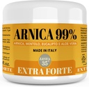 Arnica 35 - Arnica Gel for Bruising Extra Strong 98% 16,9 Fl Oz, Massage af muskler og joints, Natural og Dermatological Tested Formel - Made in Italien