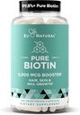 Biotin 5000 mcg hår hud negle supplement - høj-potens hårvækst vitaminer for kvinder & mænd - Giv kraftfuld støtte til sundt hår, stærkere negle og glødende hud - 120 Vegansk bløde kapsler