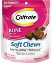 Caltrate Soft Chews 600 Plus D3 Calciumvitamin D tillæg, Chokolade trøffel - 60 Greve (Packaging May Vary)