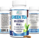 Green Tea Extract 98% - 3X Strength, 75% Polyphenol Catechins, 45% EGCG, Super Antioxidant - 60 Capsules