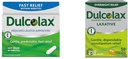 Dulcolax Fast Relief Medicin Laxative Suppositorier Fast Relief, Rektal Anvendelse Kun, Bisacodyl, 10 mg & Overnatning Relief Laxative for Gentle Constipation Relief, Bisacodyl 5 mg tabletter, 50 Tæl