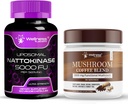 WELLNESS LABSRX Nattokinase Supplement Capsules 5000 FU - Mushroom Coffee Blend
