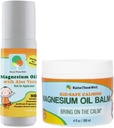 Raise Them Well Kids Safe Magnesium Oil Balm and Kid Safe Original Magnesium Oil Roller Bundle