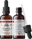 Burdock Tincture, Organic Burdock Extract Tørret rod (Arctium Lappa) Burdock Drops, Non- GMO i Cold- Pressed Organic Vegetabilsk Glycerin 2 oz, 670 mg