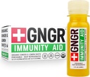 + GNGR Immunity Aid Organic Ingefær, Lemon & Honey Shot - Cold Pressed Ginger Shots med Echinacea, Lemon Juice, Honey, Zink & Vitamin D3, immunforsvar & fordøjelsesstøtte 2 fl oz (Pack of 12)