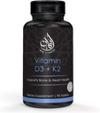 Halal Vitamin D3 with K2 Chewable Tablets - Vitamin D 2000 iu + Menaquinone-7 (MK7) | Supports Heart Health, Bones, and Muscles Health | 90 Count for Men and Women