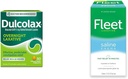 Dulcolax Overnatning Relief Laxative 50 Count & Fleet Saline Enema Voksen Forstoppelse Relief 4 Flasker