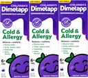Dimetapp ® Cold & Allergy Liquid - Grape Flavor, Alkoholfri, 8 fl oz - 3 Pack