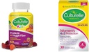 Culturelle daglige probiotika for børn + Veggie Fiber Gummies (Age 3 +) - 60 Greve - fordøjelsessygdomme & kvinders 4- in-1 daglige probiotiske kosttilskud til kvinder - understøtter vaginal sundhed