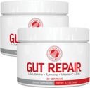 Silver Fern Gut Repair - Digestive Health Supplement Powder - L-Glutamine, Curcumin, Zinc & Ascorbic Acid (2 Tubs - 60 Servings)