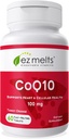 EZ smelter opløselig CoQ10 Supplement 100 mg, sukkerfri, 2-måneders forsyning - 1 pakke