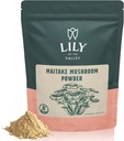 LILY OF THE VALLEY Maitake Mushroom Powder - Grifola Frondosa - Great for Coffee & Smoothies - Vegan & Gluten-Free - Packed in Resealable Pouch (4oz, 113g)
