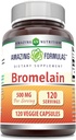Amazing Formulas Bromelain Supplement 124; 500 Mg Per Serving Medic124; Veggie Kapsler Medic124; Non- GMO Medic124; Gluten Free Medic124; Lavet i USA Medical 124; Ideel til vegetarer (1 pakke Medical 124; 120 Greve)