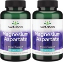 Swanson Magnesium Aspartate 685 mg 90 Caps (2 Pack)