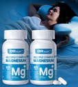 Quadruple Magnesium Supplement, 400mg af chelat Magnesium Glycinat, L- threonat, Citrate & Malatex 124; Max Absorption Complex w / vitamin D3 & B6, for dvalehjertemuskler Nerver, non- GMO, 120 Vegan Caps