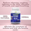 Asthma Relief - Lung Support Supplement to Help Maintain Overall Lung & Respiratory Health - 100% Natural Herbal Supplement
