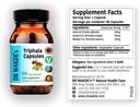 DR WAKDE 's Triphala Kapsler (60 Veg Caps, Plant- baseret supplement, Ayurvedic Herb, All Natural, Vegan)