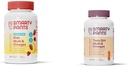 SmartyPants Kids Multivitamin Gummies, Sugar Free: Omega 3 (ALA) & Teen Girl Multivitamin Gummies: Omega 3 Fish Oil (EPA/DHA)