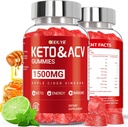 (2 Pack) Apple Cider Vincils Gummy Buddy 124; Keto ACV Gummies for Supportes Metabolisme & Fat Burn med B6-vitamin & B12 Buddy; ACV Supplement Buddy; Lemon Honey Flavor Buddy 124; 120 Vegan for kvinder og mænd