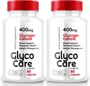 (2 Pack) Glyco Care Kapsler, Glyco Care Advanced Blood Support, Glyco Care Health Support Pills, Maksimal styrke Formel for total Wellness, Alle naturlige GlycoCare Anmeldelser (120 Kapsler)