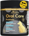 Oral Probiotika til hunde - Advanced Dental Health Supplement med Probiotika, Seaweed Green Tea Extract - Understøtter Gum Sundhed, Reducerer Plaque & Bad Breath - 60 kapsler og 2 Periodontal Test Strips