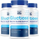(3 Pack) Gluctose Advanced Blood Support, Gluctose, Gluctose - Advanced Blood Support Supplement, Gluctose Supplement Support Capsules - All Natural Formula, 90 Capsules for 3 Months