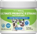 Pet Wellbeing - Ultimate Probiotic 9 Stammer til katte og hunde - Naturlig støtte til fordøjelse og urinveje sundhed 160 Bedste.