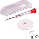 Apex Briller Reparation Kit - Eyeglass Reparation Kit med lille skruetrækker, Eyeglass Skruer, forstørrelsesglas, Skrue Guide, & Opbevaring Pouch - Universal Eyeglass Reparation Kit til læsning af glas, & solbriller