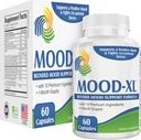 Mood-XL: 30-Day Mood Support Supplement (All-in-1 Blend) with 13 Active Ingredients | Healthy Mood Supplements & Vitamins | 1-Month Supply | 60 Capsules