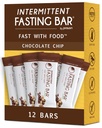 Prolon Fastende Bars 124; 5g Protein, 7g Fiber Budding124; Keo-Friendly, Gluten- Free, Dairy- Free, Plant- Based Budding124; Nutrition for Intermittent Fasting Budding124; Formuleret til ikke at bryde din Fast Budding124; Chokolade Chip (12 Tæl)