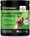 Cranberry Bstige Sundhed for hunde - Indeholder aktive ingredienser - Cranberry & D- Mannose til at hjælpe med at støtte hund urinveje sundhed, hund Bstige Support, & Nyre Støtte til hunde (Bacon)