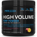 PEScience High Volume Stimulering - Gratis Pre Workout Pump Powder, nitrogenoxid Booster med L Citrullin & L Arginin Nitrat, Non- Stim Preworkout for mænd og kvinder, 36 Scoops, Guava Pineapple Punch