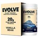 Evolve Protein Powder, Ideal Vanilla, 20g Protein, 1 Pound (pakke med 2)
