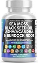 Ren Nutracatic Sea Moss Black Seed Oil Ashwagandha Turmerisk Bladerwrack Burdock & C-vitamin D3 med Elderberry Manuka Mælkebøtte Gul Dock Jod Chlorophyll ACV