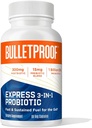 Bulletproof Express 3-in-1 Probiotic, 90 Count, Supplement for Fast and Sustained Gut Health