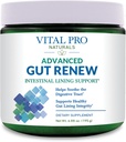 Vital Pro Naturals - Advanced Gut Renew Powder Supplement for Leaky Gut Repair with L-Glutamine, Marshmallow, Ginger, DGL Licorice, Organic Aloe Vera, L Glutamine 6000mg 6.88 oz