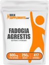 Bulkogia Agrestis Supplement, Fadogia Agrestis 600mg - for Energy Boost, Gluten Free, 600mg per servering, 250g (8, 8 oz) (pakke med 1)