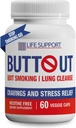ButtOut, hold op med at ryge Lung Cleanse. Hjælper med at stoppe rygning og støtte luftvejssundhed - Natural Lung Cleanse & Detox. Nikotine Free. 60 Greve - 30 dages forsyning