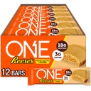 One Protein Barer, Reese 's Peanut Butter Lovers, Gluten Free med 18g Protein og 3g Sukker, Pantry Staples, 2,12 oz (12 Greve)